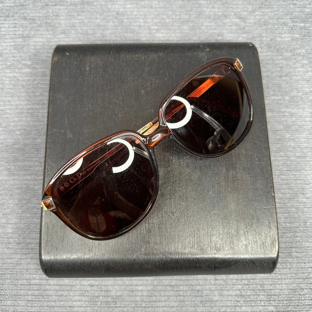 Christian Dior Monsieur Vintage Sunglasses 2337 Amber Tortoise Gold Austria 58mm